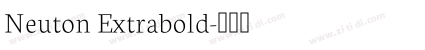 Neuton Extrabold字体转换